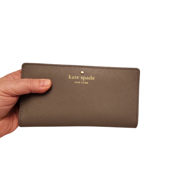 Kate Spade Gray Bi-fold Leather Wallet - Picture 6 of 8